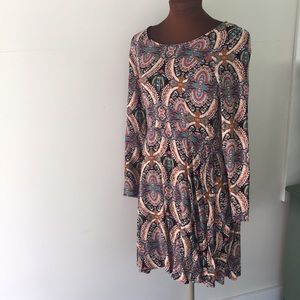 Adorable boho paisley pattern lightweight Dress